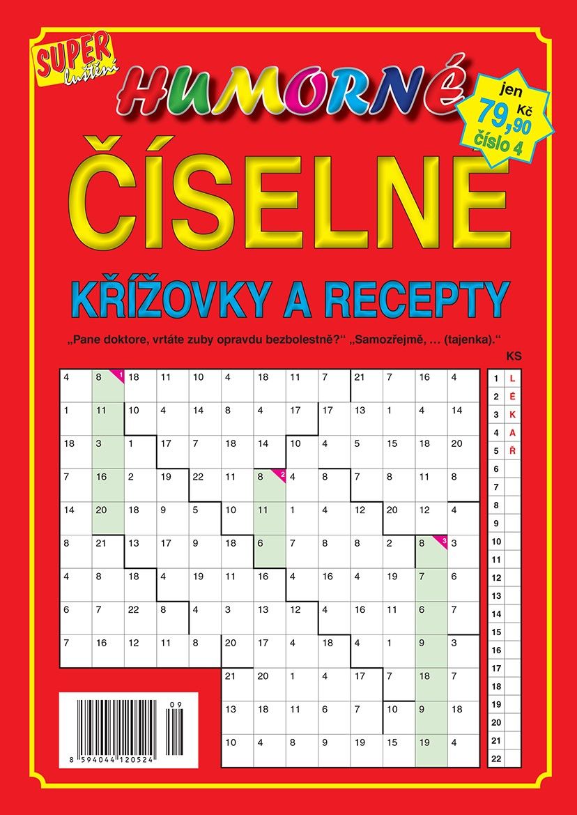 Humorné číselné křížovky a recepty 4/20