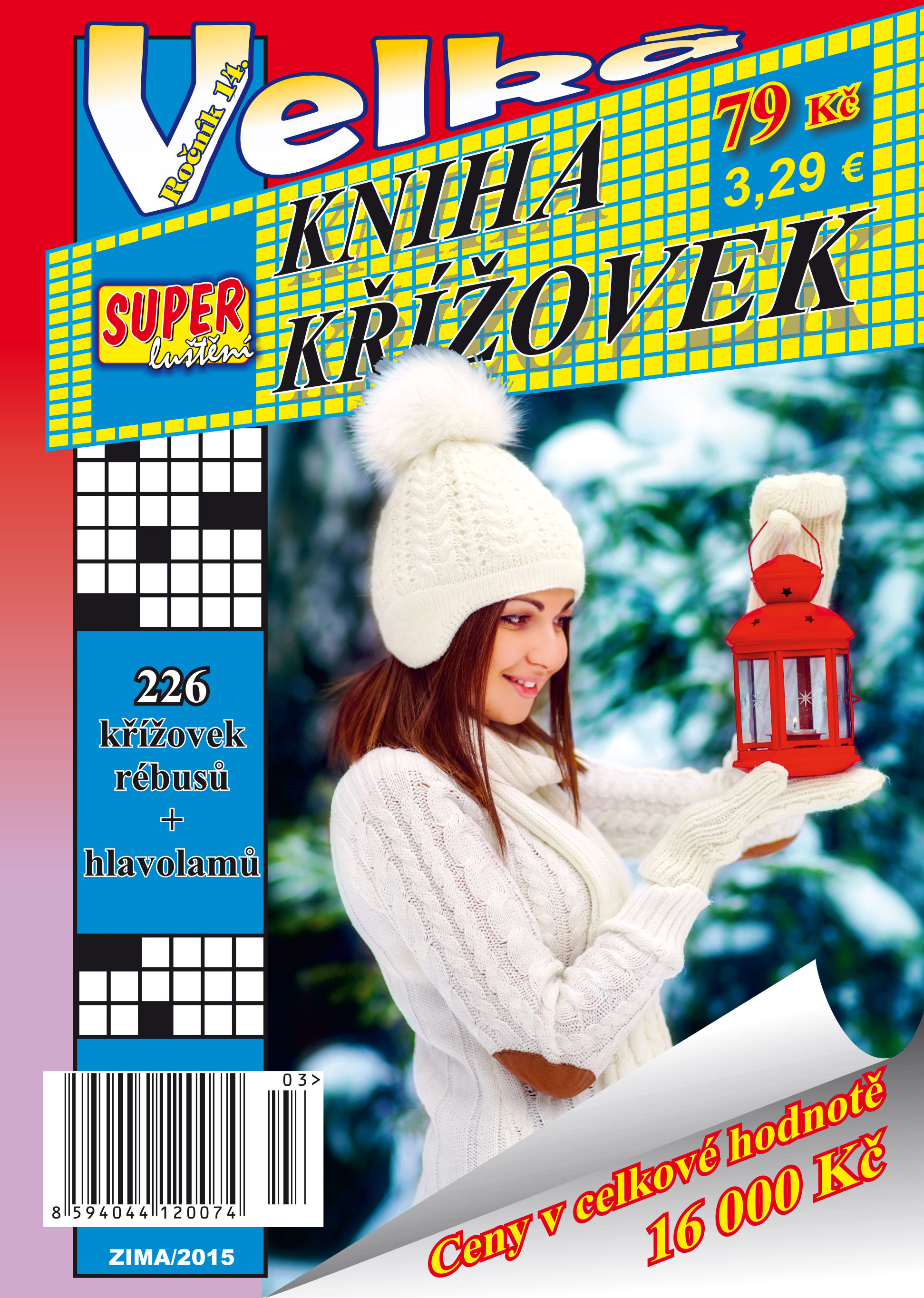 Velká kniha křížovek zima 2015