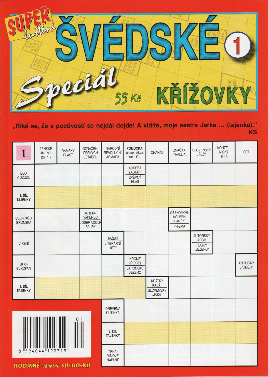 Švédské křížovky speciál 1/18