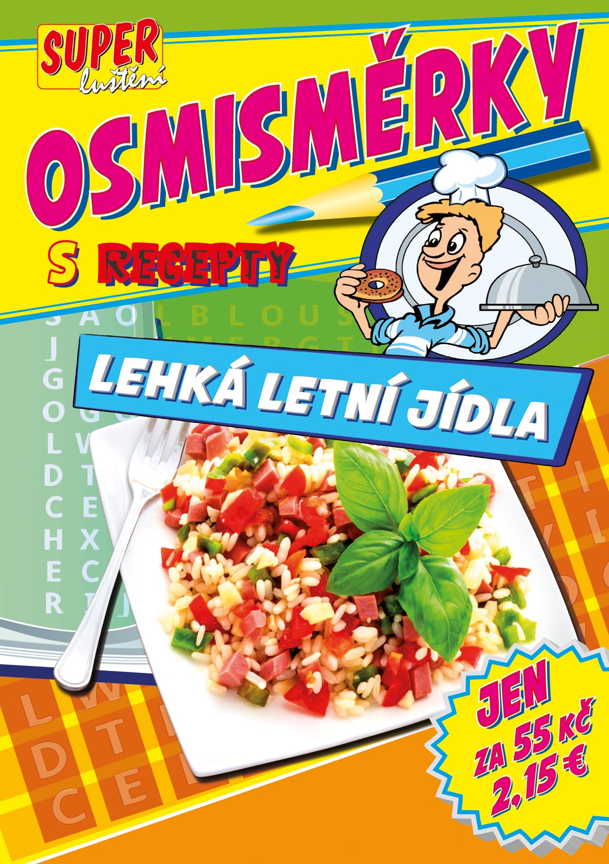 Osmisměrky s recepty - lehká letní jídla