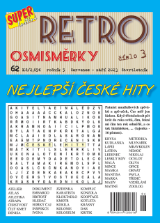 Retro osmisměrky Nejlepší české hity 3/23