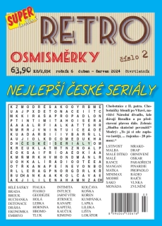 Retro osmisměrky Nejlepší české seriály  2/24