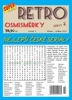 Retro osmisměrky Nejlepší české seriály 2/25